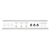 PURI TRACK, kit rail 1 all, blanc, GU10/LED GU10 51mm, 3x 12,9W, 2 rails de 1m, 3 spots, 1 connecteur et 2 embouts inclus