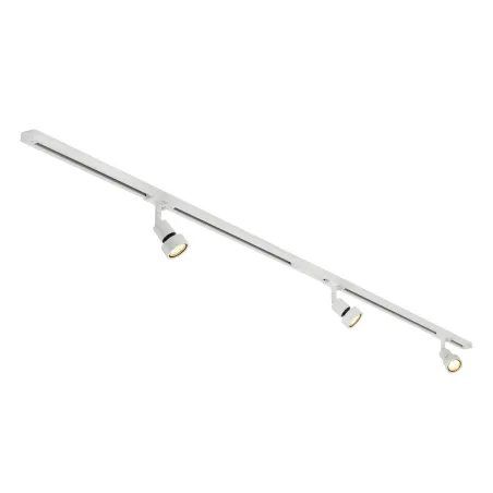 PURI TRACK, kit rail 1 all, blanc, GU10/LED GU10 51mm, 3x 12,9W, 2 rails de 1m, 3 spots, 1 connecteur et 2 embouts inclus