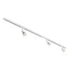 PURI TRACK, kit rail 1 all, blanc, GU10/LED GU10 51mm, 3x 12,9W, 2 rails de 1m, 3 spots, 1 connecteur et 2 embouts inclus