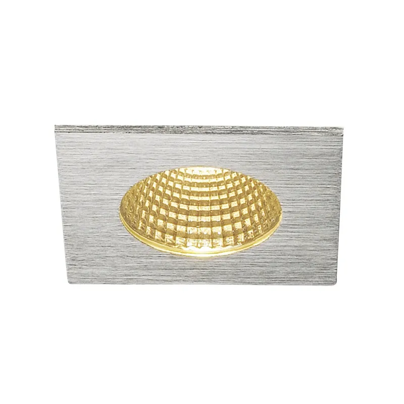 PATTA-I, encastré de plafond intérieur/extérieur, carré, alu mat, LED, 7,3W, 1800-3000K, IP20/IP65, Dim to warm, variable