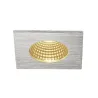 PATTA-I, encastré de plafond intérieur/extérieur, carré, alu mat, LED, 7,3W, 1800-3000K, IP20/IP65, Dim to warm, variable