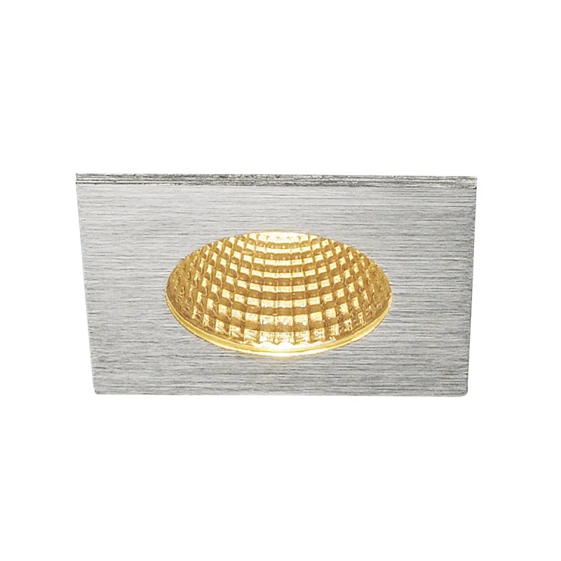 PATTA-I, encastré de plafond intérieur/extérieur, carré, alu mat, LED, 7,3W, 1800-3000K, IP20/IP65, Dim to warm, variable