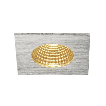 PATTA-I, encastré de plafond intérieur/extérieur, carré, alu mat, LED, 7,3W, 1800-3000K, IP20/IP65, Dim to warm, variable