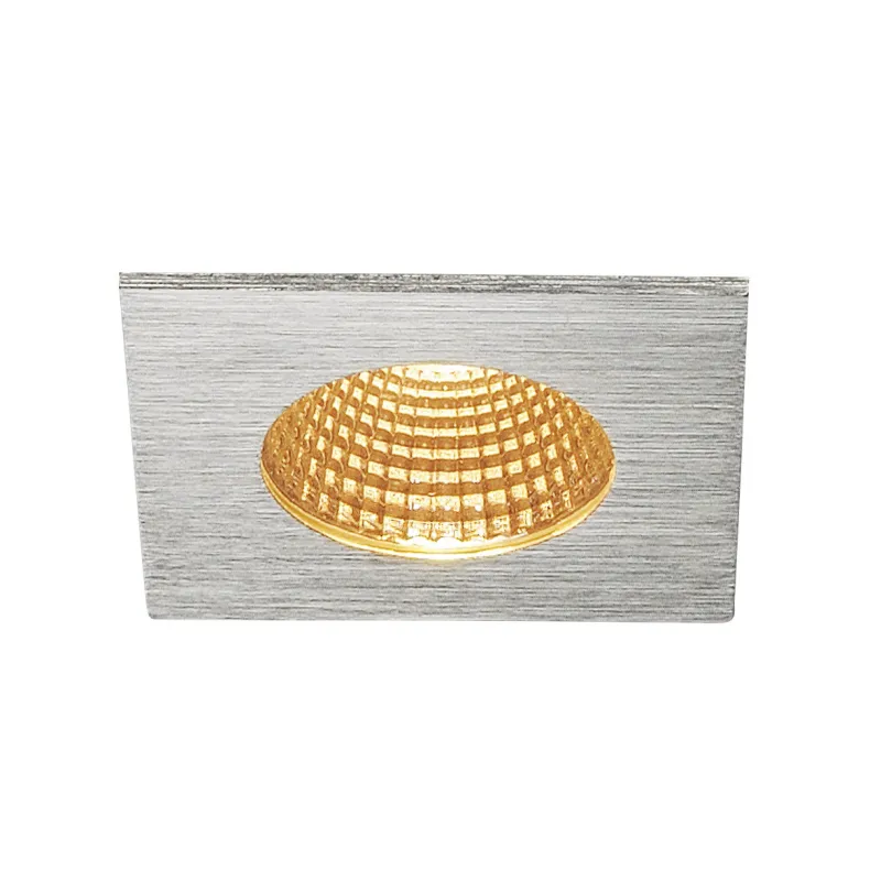 PATTA-I, encastré de plafond intérieur/extérieur, carré, alu mat, LED, 7,3W, 1800-3000K, IP20/IP65, Dim to warm, variable