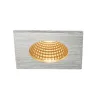 PATTA-I, encastré de plafond intérieur/extérieur, carré, alu mat, LED, 7,3W, 1800-3000K, IP20/IP65, Dim to warm, variable