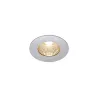 PATTA-I, encastré de plafond intérieur/extérieur, rond, alu mat, LED, 7,3W, 1800-3000K, IP20/IP65, Dim to warm, variable