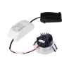 PATTA-I, encastré de plafond intérieur/extérieur, rond, alu mat, LED, 7,3W, 1800-3000K, IP20/IP65, Dim to warm, variable