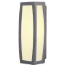 MERIDIAN BOX SENSOR, applique extérieure, diffuseur opalescent, anthracite, E27, 25W max, IP54, détecteur de mouvements
