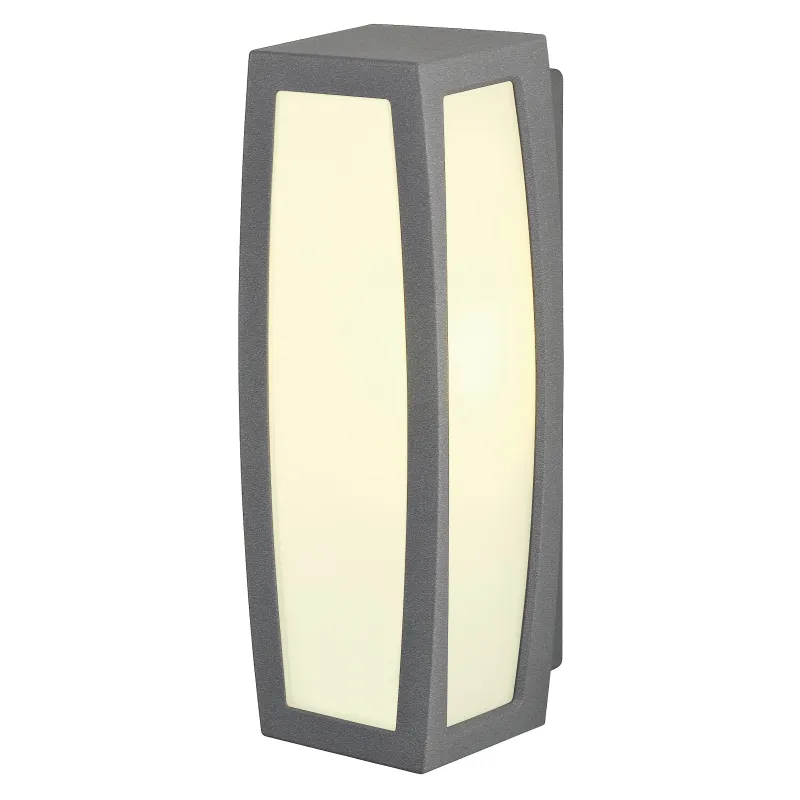 MERIDIAN BOX SENSOR, applique extérieure, diffuseur opalescent, anthracite, E27, 25W max, IP54, détecteur de mouvements