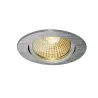 NEW TRIA 68, encastré de plafond, rond, alu brossé, LED, 7,2W, 1800-3000K, clips/lames ressorts, Dim To warm, variable