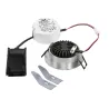 NEW TRIA 68, encastré de plafond, rond, alu brossé, LED, 7,2W, 1800-3000K, clips/lames ressorts, Dim To warm, variable
