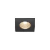 PATTA-I, encastré de plafond intérieur/extérieur, carré, noir, LED, 7,3W, 1800-3000K, IP20/IP65, Dim to warm, variable