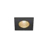 PATTA-I, encastré de plafond intérieur/extérieur, carré, noir, LED, 7,3W, 1800-3000K, IP20/IP65, Dim to warm, variable