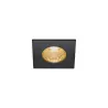 PATTA-I, encastré de plafond intérieur/extérieur, carré, noir, LED, 7,3W, 1800-3000K, IP20/IP65, Dim to warm, variable