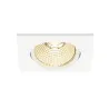 NEW TRIA 68, encastré de plafond carré, blanc mat, LED, 7,2W, 1800-3000K, clips/lames ressorts, Dim To warm, variable