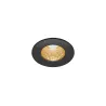 PATTA-I, encastré de plafond intérieur/extérieur, rond, noir, LED, 7,3W, 1800-3000K, IP20/IP65, Dim to warm, variable