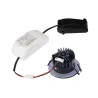 PATTA-I, encastré de plafond intérieur/extérieur, rond, noir, LED, 7,3W, 1800-3000K, IP20/IP65, Dim to warm, variable