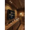 PATTA-I, encastré de plafond intérieur/extérieur, rond, noir, LED, 7,3W, 1800-3000K, IP20/IP65, Dim to warm, variable