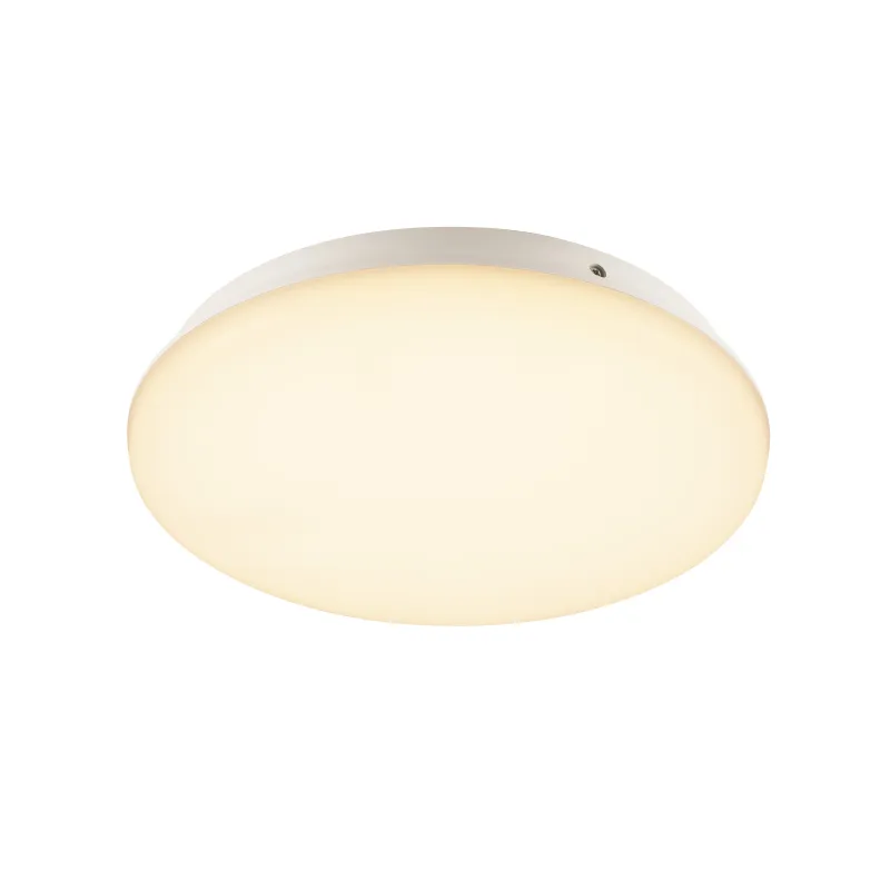 SIMA, applique et plafonnier intérieur, rond, blanc, LED, 24W, 3000K, IP44, plastique recyclé, détecteur de mouvement