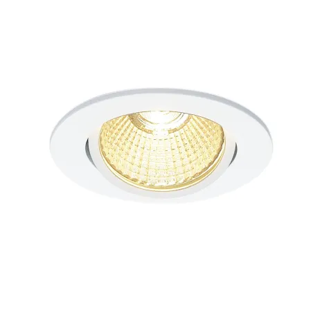 NEW TRIA 68, encastré de plafond rond, blanc mat, LED, 7,2W, 1800-3000K, clips/lames ressorts, Dim To warm, variable