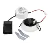 NEW TRIA 68, encastré de plafond rond, blanc mat, LED, 7,2W, 1800-3000K, clips/lames ressorts, Dim To warm, variable