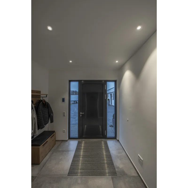 NEW TRIA 68, encastré de plafond rond, blanc mat, LED, 7,2W, 1800-3000K, clips/lames ressorts, Dim To warm, variable