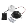 NEW TRIA 68, encastré de plafond rond, noir mat, LED, 7,2W, 1800-3000K, clips/lames ressorts, Dim To warm, variable