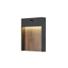 FLATT SENSOR, applique extérieure, anthracite/imitation bois, LED, 16W, 3000K/4000K, IP54, détecteur de mouvements