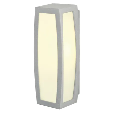 MERIDIAN BOX SENSOR, applique extérieure, diffuseur opalescent, gris, E27, 25W max, IP54, détecteur de mouvements
