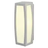 MERIDIAN BOX SENSOR, applique extérieure, diffuseur opalescent, gris, E27, 25W max, IP54, détecteur de mouvements