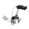 NEW TRIA 68, encastré de plafond intérieur, simple, carré, alu brossé, GU10/QPAR51, 50W max, clips/lames ressorts