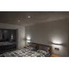 NEW TRIA 68, encastré de plafond intérieur, simple, rond, alu brossé, GU10/QPAR51, 50W max, clips/lames ressorts