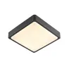 AINOS, applique et plafonnier extérieur, carré, anthracite, LED, 18W, 3000K/4000K, IP65, détecteur de mouvement