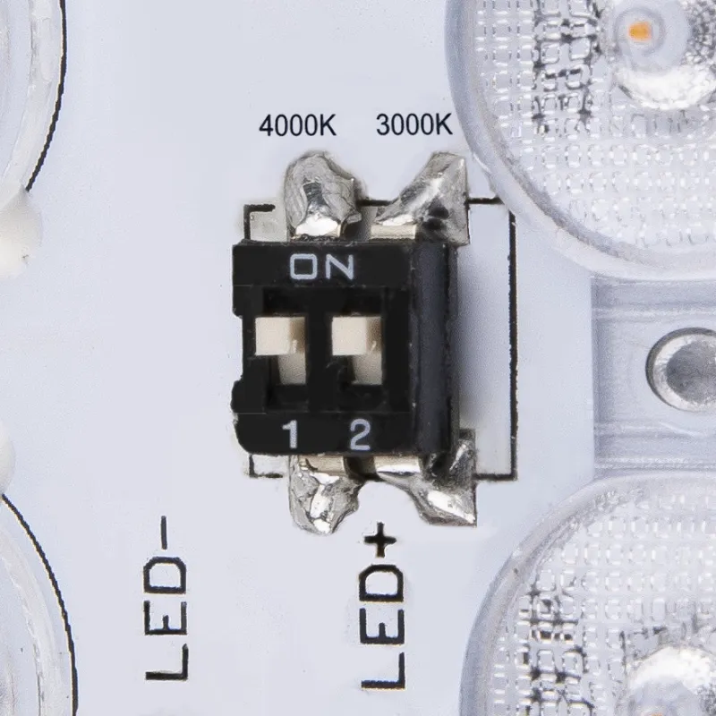 AINOS, applique et plafonnier extérieur, carré, anthracite, LED, 18W, 3000K/4000K, IP65, détecteur de mouvement