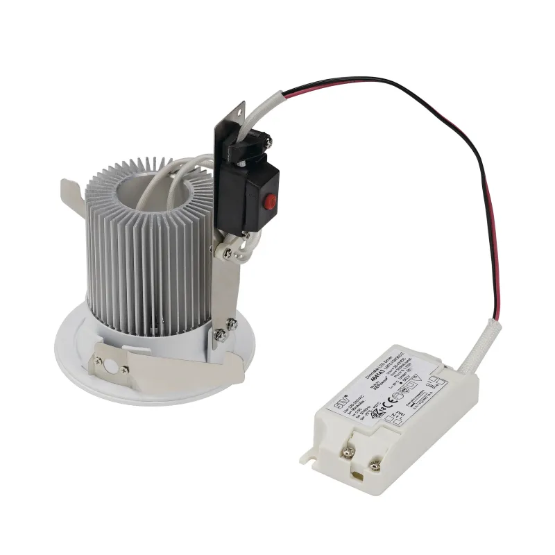 CONTONE®, encastré de plafond intérieur, rond, fixe, blanc, LED, 16W, 2000K-3000K, IP44, Dim to warm, variable