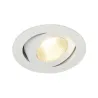 CONTONE®, encastré de plafond intérieur, rond, inclinable, blanc, LED, 16W, 2000K-3000K, Dim to warm, variable