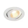 CONTONE®, encastré de plafond intérieur, rond, inclinable, blanc, LED, 16W, 2000K-3000K, Dim to warm, variable