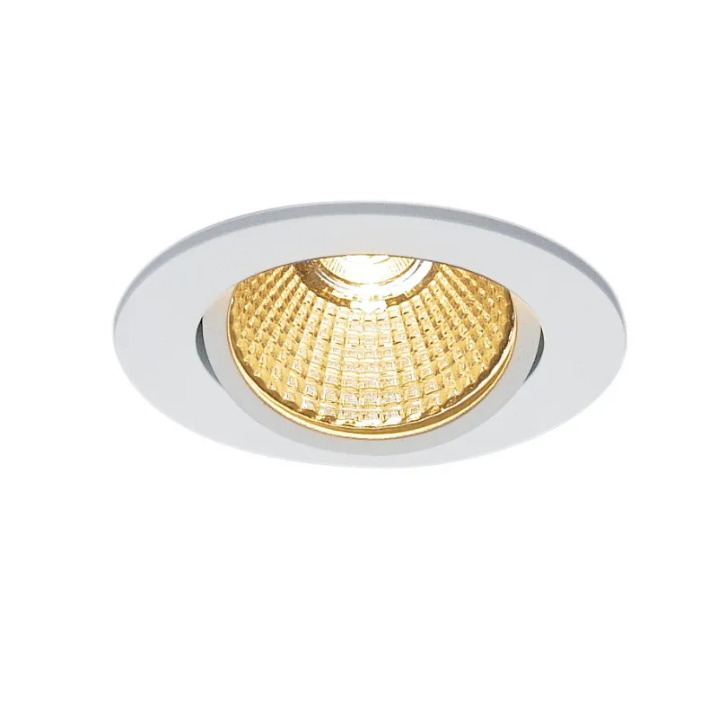 NEW TRIA 68, encastré de plafond intérieur, simple, rond, blanc mat, LED, 11W, 2700K, clips ressorts, variable