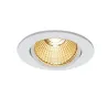 NEW TRIA 68, encastré de plafond intérieur, simple, rond, blanc mat, LED, 11W, 2700K, clips ressorts, variable