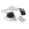 NEW TRIA 68, encastré de plafond intérieur, simple, rond, blanc mat, LED, 11W, 2700K, clips ressorts, variable
