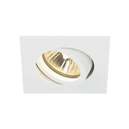 NEW TRIA 68, encastré de plafond intérieur, simple, carré, blanc, GU10/QPAR51, 50W max, clips/lames ressorts