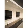NEW TRIA 68, encastré de plafond intérieur, simple, rond, blanc, GU10/QPAR51, 50W max, clips/lames ressorts