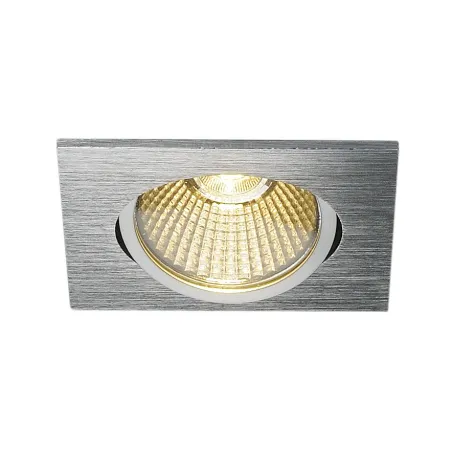 NEW TRIA 68, encastré de plafond, carré, alu brossé, LED, 7,2W, 1800-3000K, clips/lames ressorts, variable