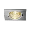 NEW TRIA 68, encastré de plafond, carré, alu brossé, LED, 7,2W, 1800-3000K, clips/lames ressorts, variable