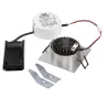 NEW TRIA 68, encastré de plafond, carré, alu brossé, LED, 7,2W, 1800-3000K, clips/lames ressorts, variable