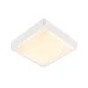 AINOS, applique et plafonnier extérieur, carré, blanc, LED, 18W, 3000K/4000K, IP65, détecteur de mouvement