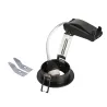 NEW TRIA 68, encastré de plafond intérieur, simple, rond, noir, GU10/QPAR51, 50W max, clips/lames ressorts