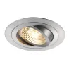 NEW TRIA 78, encastré de plafond intérieur, simple, rond, alu brossé, GU10/QPAR51, 50W max, lames ressorts