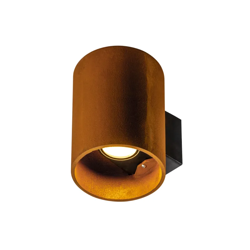 RUSTY© UP/DOWN, applique extérieure, rond, up/down, rouille, LED, 14W, 3000/4000K, IP65, interrupteur CCT