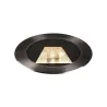 DASAR® 270, encastré de sol extérieur, asymétrique, noir, LED, 30W, 3000K, IP65/IP67, collerette inox 316
